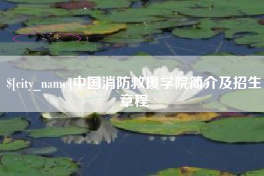 淮北中国消防救援学院简介及招生章程