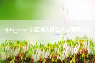淮北宁夏消防报名入口官网公告