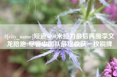 淮北短道5000米接力最后两圈李文龙陪跑-尽管中国队最终收获一枚铜牌
