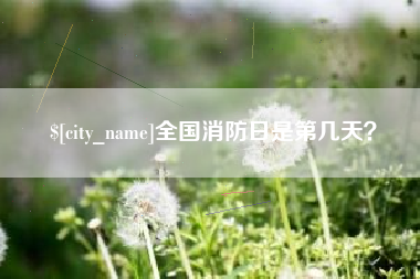 淮北全国消防日是第几天？