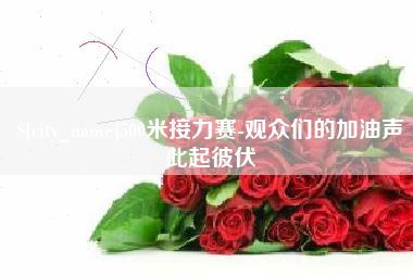 淮北500米接力赛-观众们的加油声此起彼伏