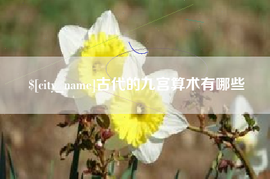 淮北古代的九宫算术有哪些