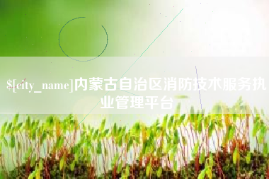 淮北内蒙古自治区消防技术服务执业管理平台
