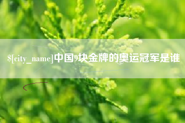 淮北中国9块金牌的奥运冠军是谁