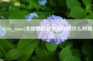 淮北全国消防日是每年的什么时候