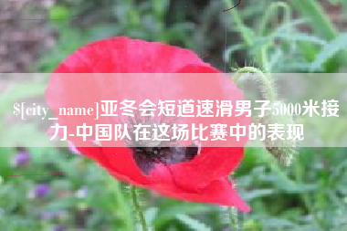 淮北亚冬会短道速滑男子5000米接力-中国队在这场比赛中的表现