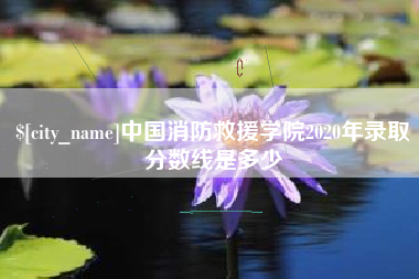 淮北中国消防救援学院2020年录取分数线是多少