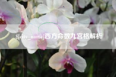 淮北西方命数九宫格解析