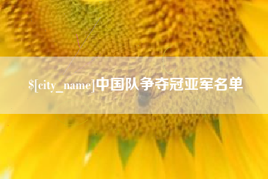 淮北中国队争夺冠亚军名单