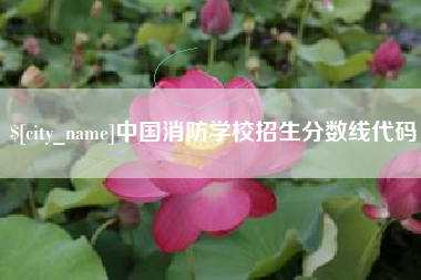 淮北中国消防学校招生分数线代码
