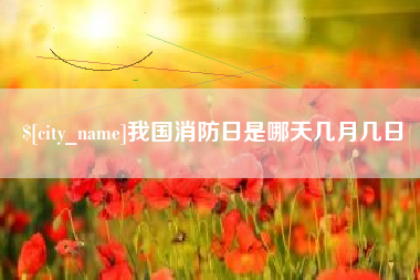 淮北我国消防日是哪天几月几日