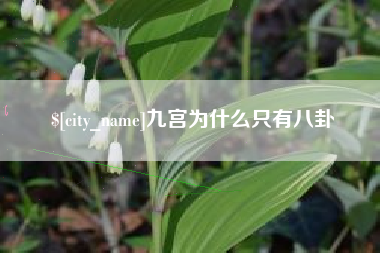 淮北九宫为什么只有八卦