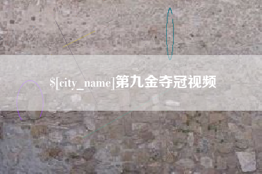 淮北第九金夺冠视频