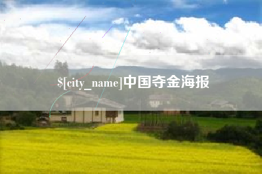 淮北中国夺金海报