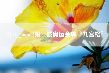 淮北第一波奥运金牌“九宫格”