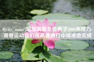 淮北哈尔滨亚冬会男子5000米接力-需要运动员们在高速滑行中精准地完成