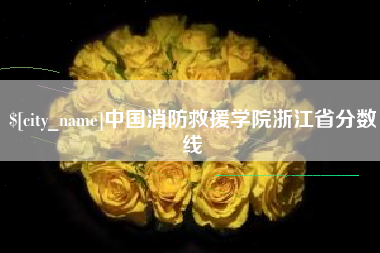 淮北中国消防救援学院浙江省分数线