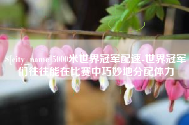 淮北5000米世界冠军配速-世界冠军们往往能在比赛中巧妙地分配体力