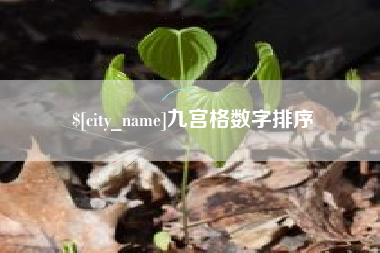淮北九宫格数字排序
