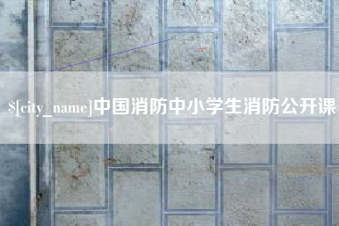 淮北中国消防中小学生消防公开课