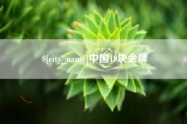 淮北中国19块金牌