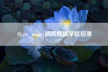 淮北消防救援学院招录