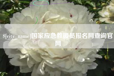 淮北国家应急救援员报名网查询官网