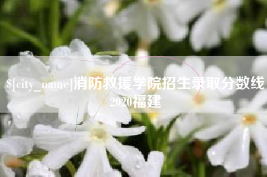 淮北消防救援学院招生录取分数线2020福建