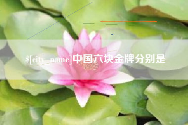 淮北中国六块金牌分别是