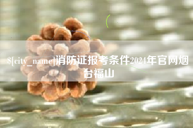 淮北消防证报考条件2024年官网烟台福山